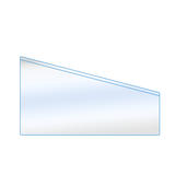 Angled Plastic Pockets with adhesive backing